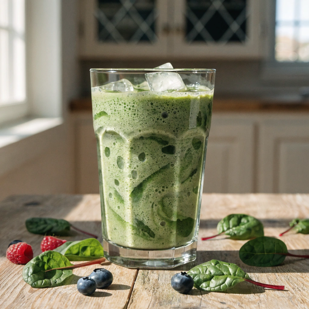 Spinach Barley Grass Smoothie: A Green Powerhouse Breakfast