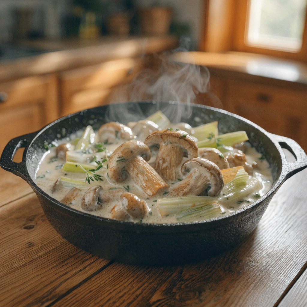 Creamy Leek Mushroom Skillet (One-Pan Comfort Food You’ll Crave)