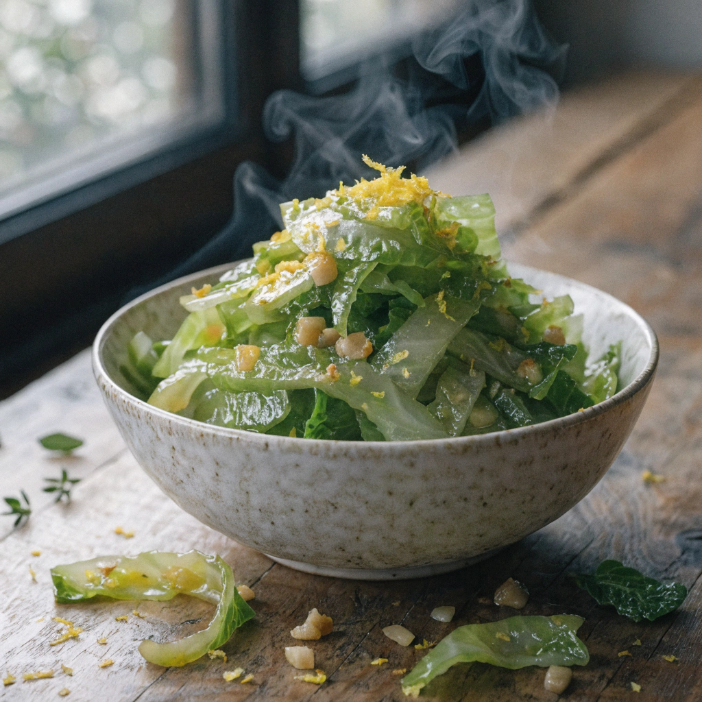 Low-Cal Lemon Cabbage Stir Fry