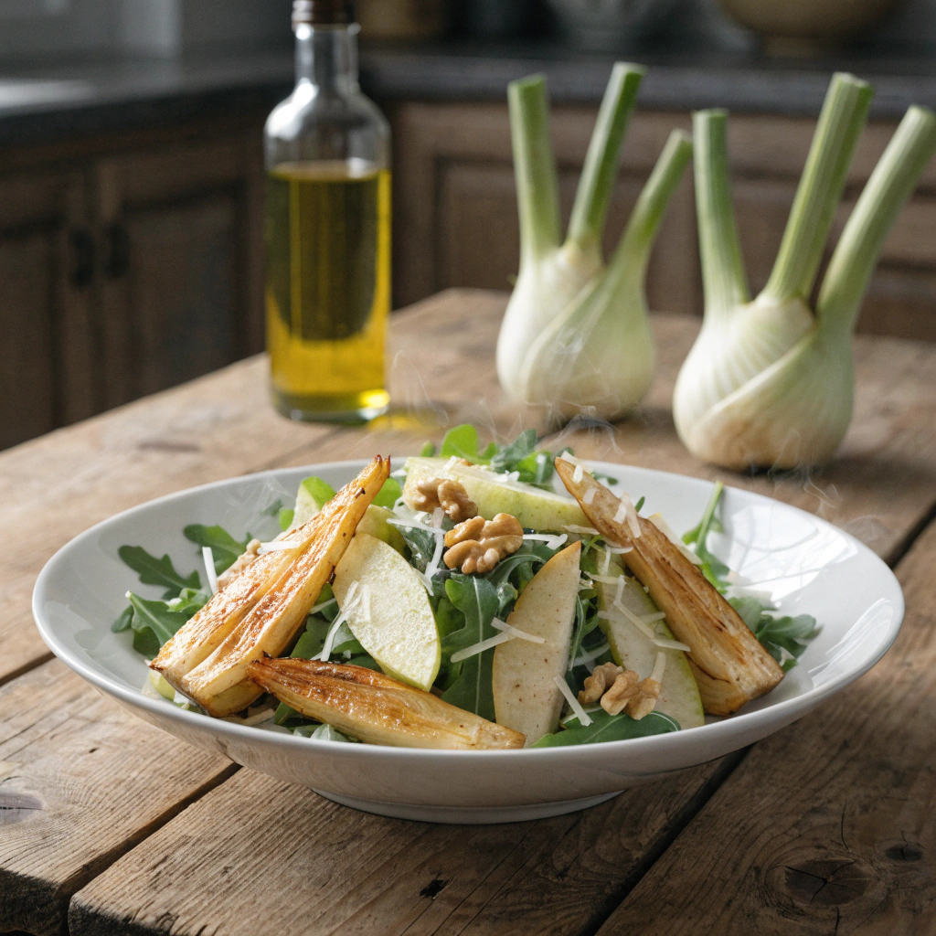 Skinny Roasted Fennel Salad