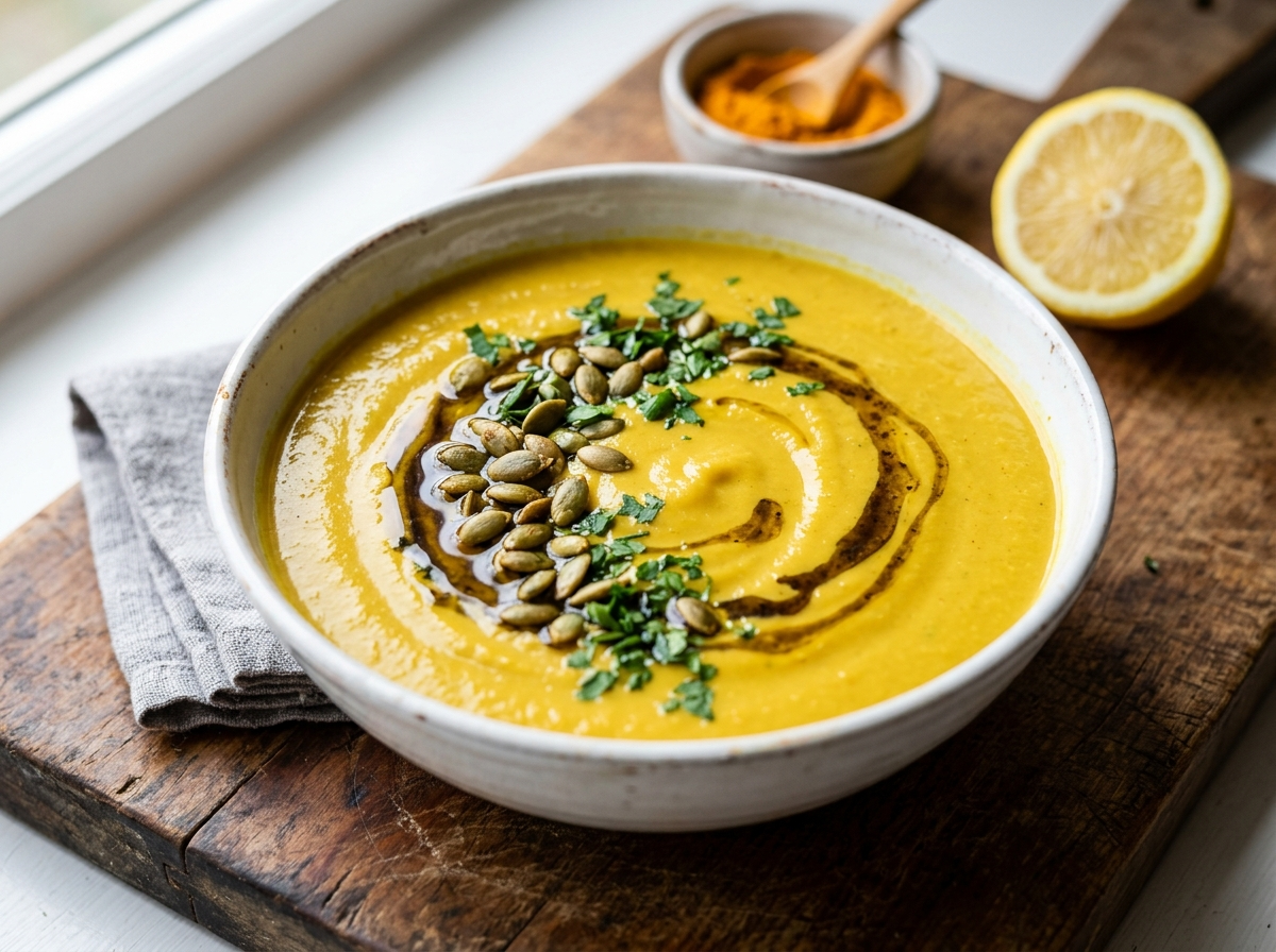 Roasted Garlic and Cauliflower Immune Soup