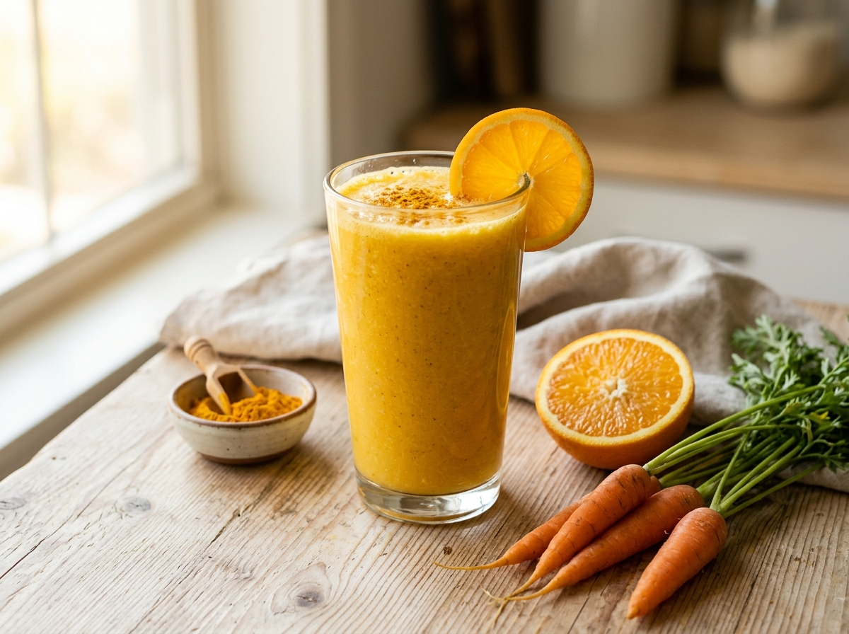 Turmeric Carrot Orange Smoothie