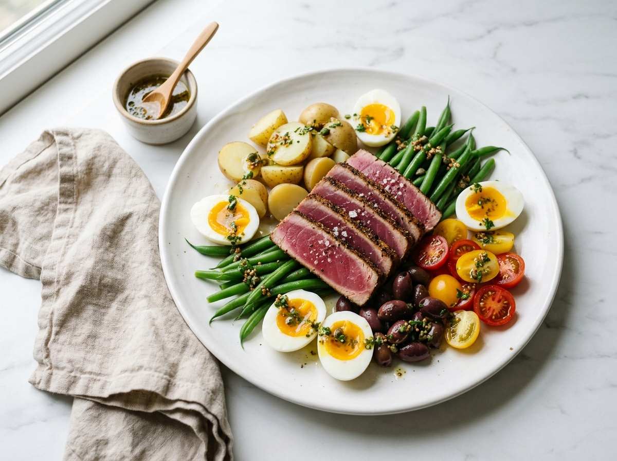 Seared Tuna Nicoise Plate