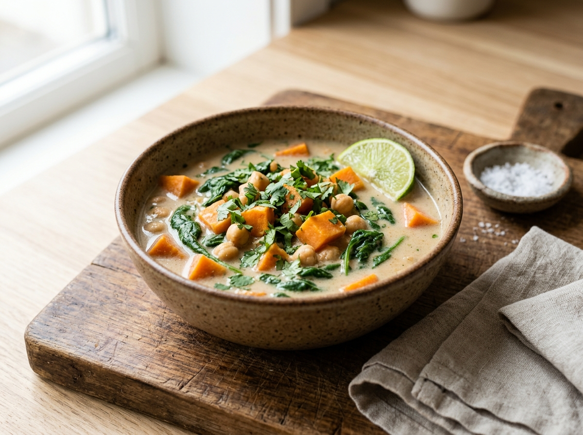 Coconut Spinach Veggie Stew