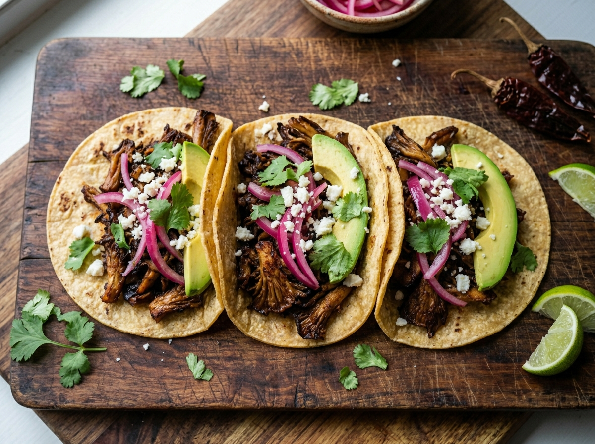 Smoky Mushroom Carnitas Tacos