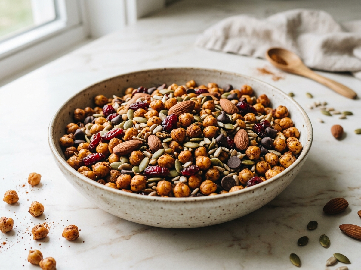 Crispy Spiced Chickpea Trail Mix