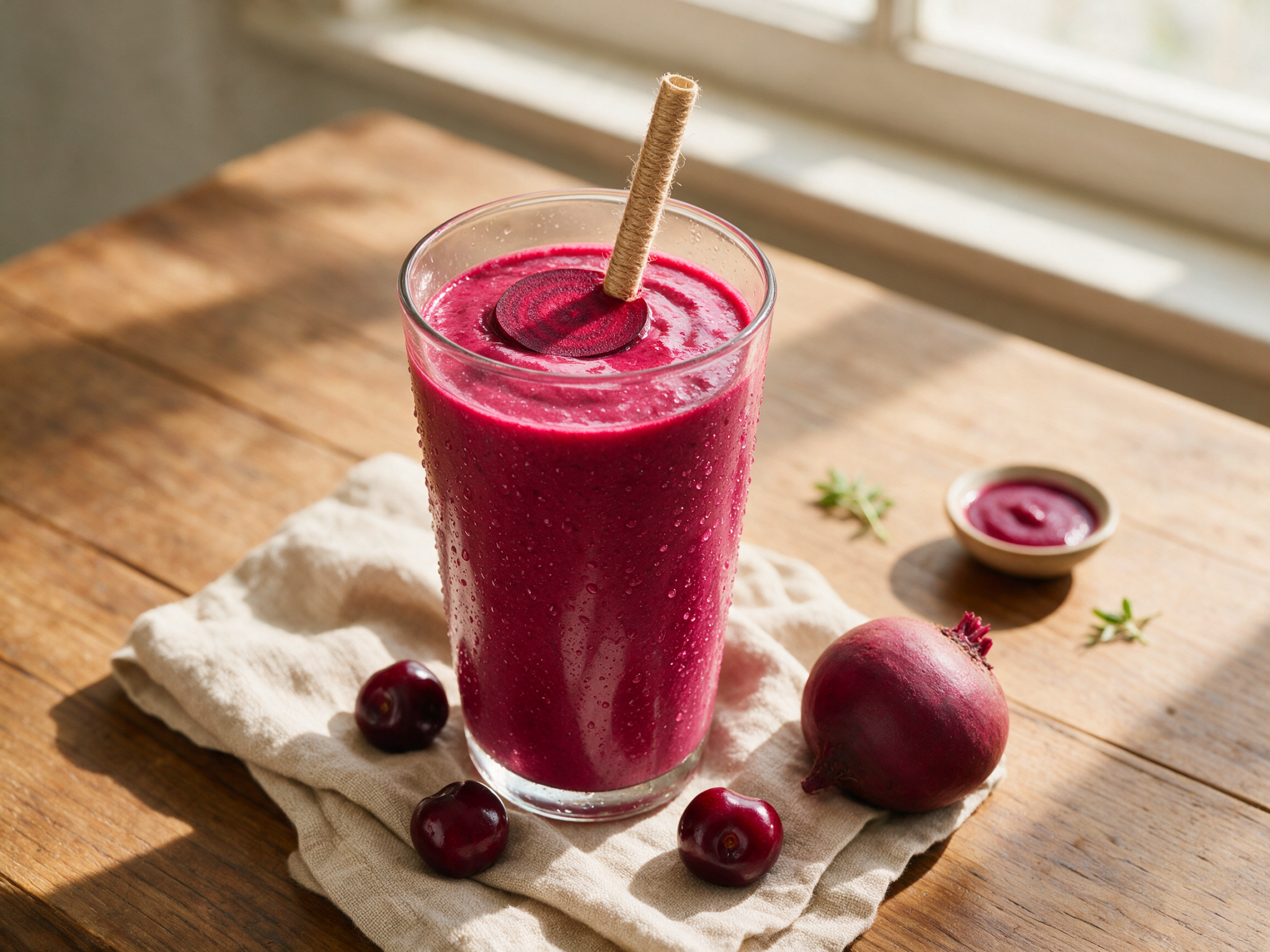 Tart Cherry Beetroot Smoothie: A Post-Workout Recovery Fix