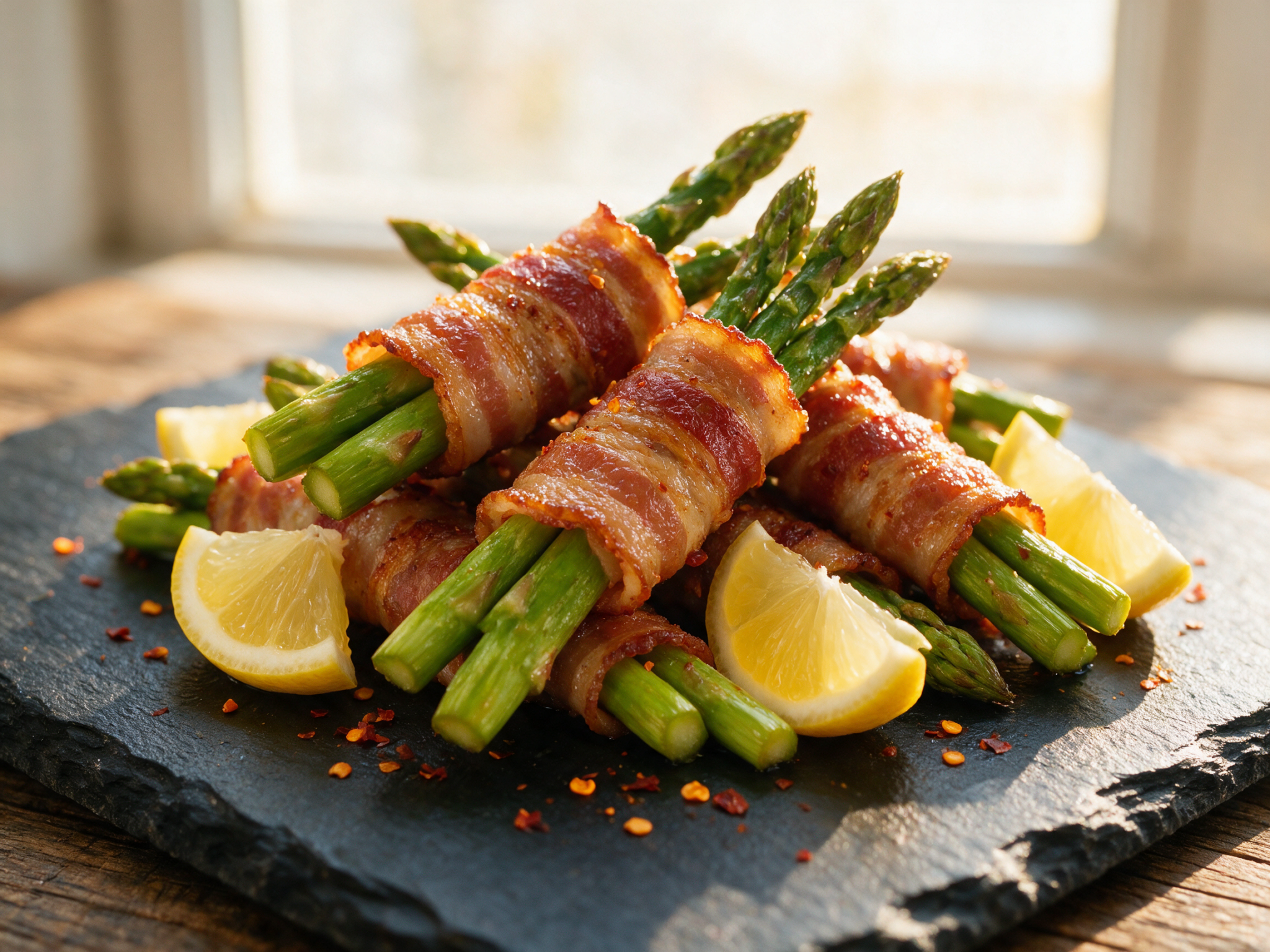 Keto Bacon-Wrapped Asparagus Bundles, Oven-Baked