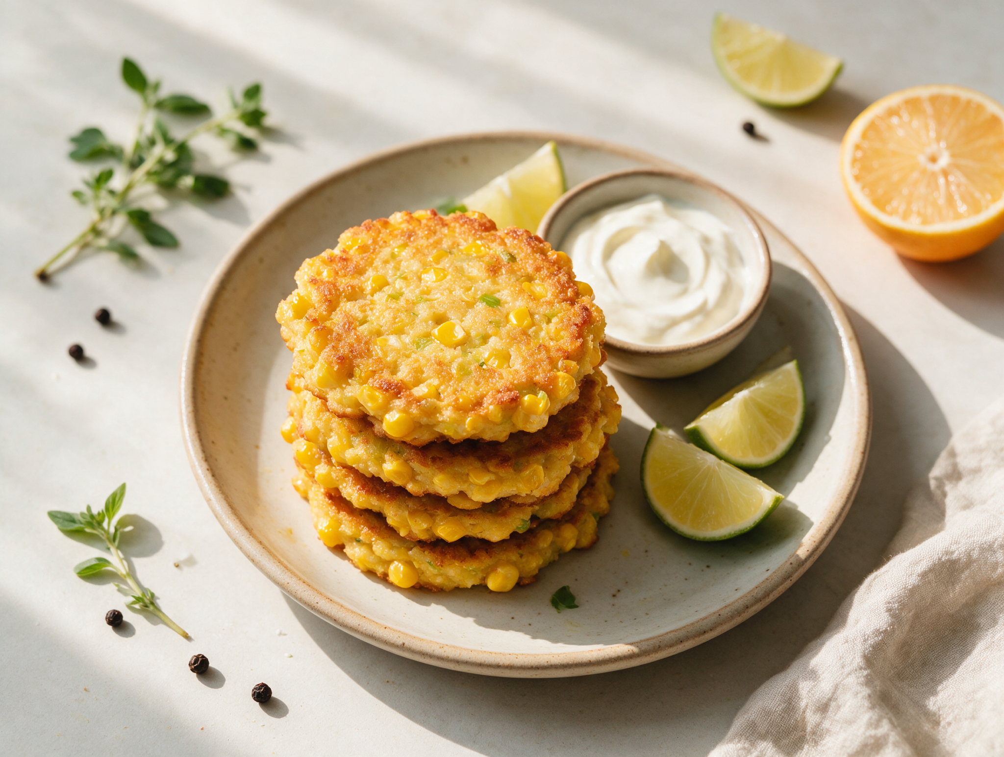 Sweet Corn Fritters: Crispy, Easy and Gluten-Free
