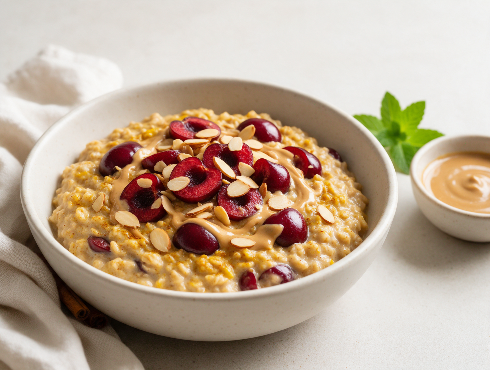 Simmered Cherry Almond Anti-Inflammatory Porridge
