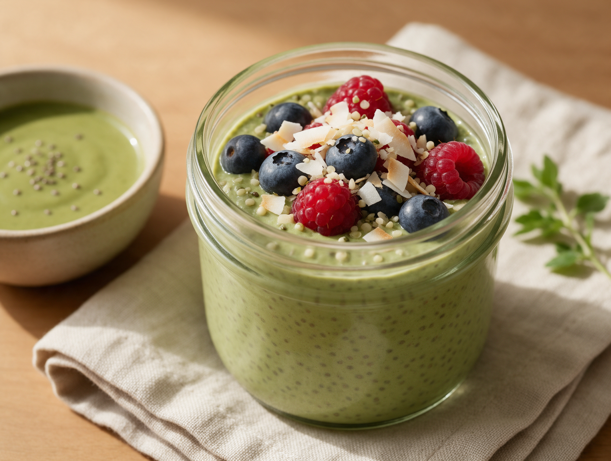 Creamy Overnight Matcha Chia Anti-Inflammatory Pudding