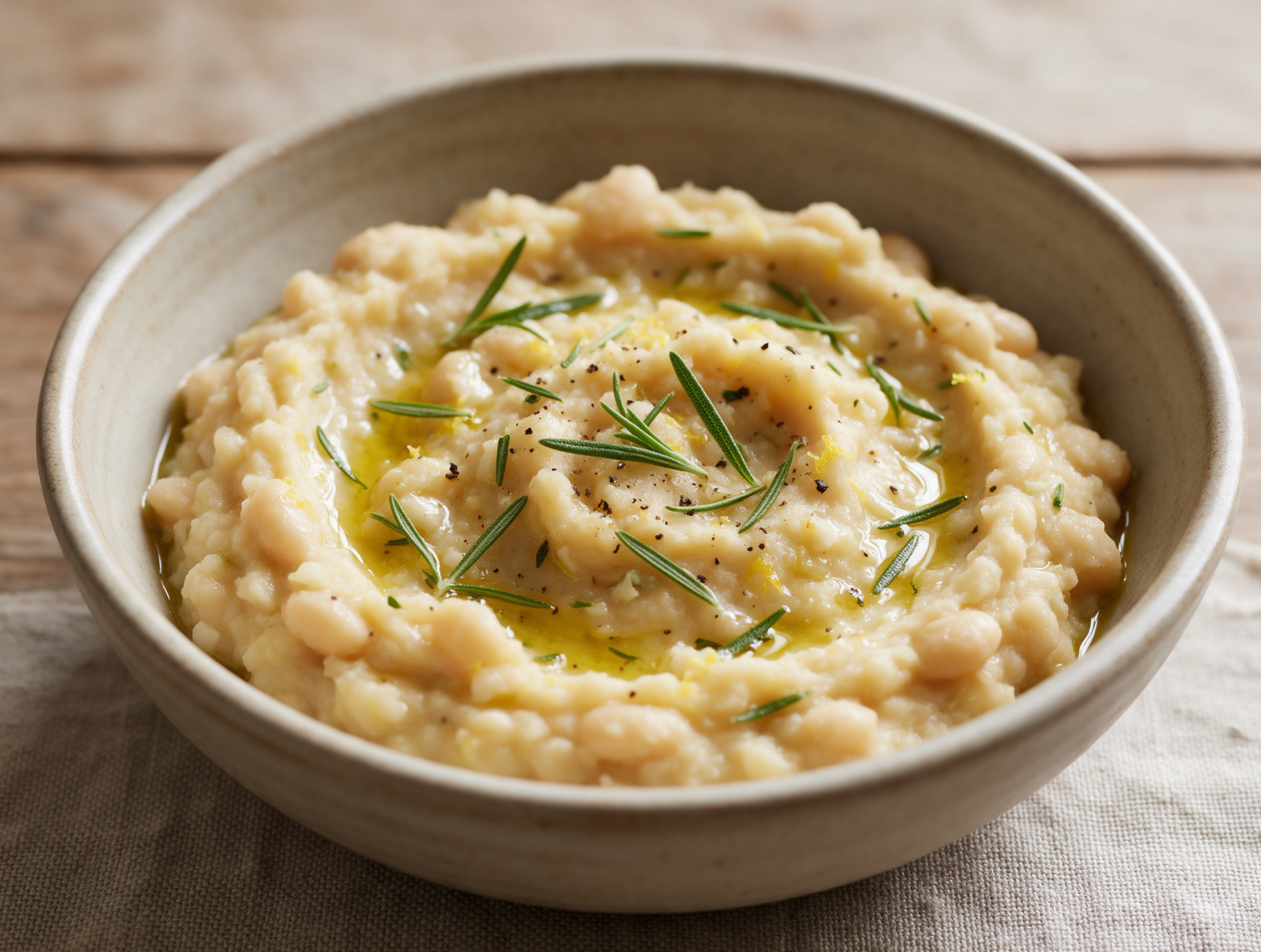 Butter Bean and Rosemary Mash with Garlic and Lemon