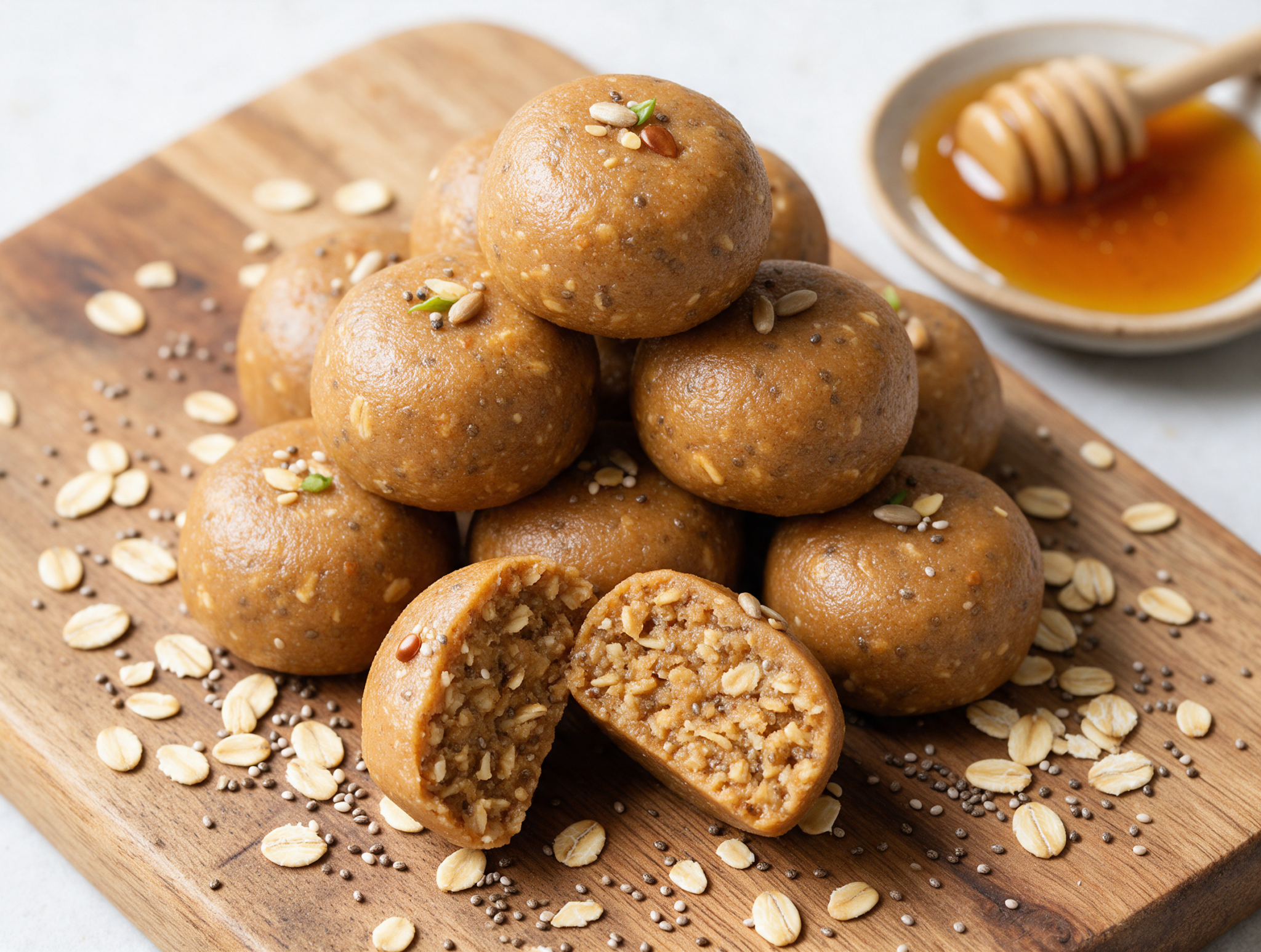 Chewy No-Bake Sunflower Seed Butter Energy Rounds